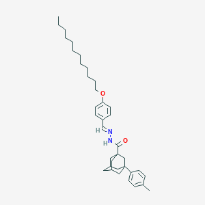 molecular formula C37H52N2O2 B420477 N'-[4-(dodecyloxy)benzylidene]-3-(4-methylphenyl)-1-adamantanecarbohydrazide 