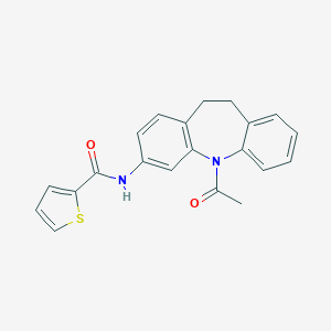 Thiophene-2-carboxylic acid (5-acetyl-10,11-dihydro-5H-dibenzo[b,f]azepin-3-yl)-amide