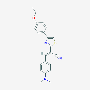 molecular formula C22H21N3OS B420501 3-[4-(Dimethylamino)phenyl]-2-[4-(4-ethoxyphenyl)-1,3-thiazol-2-yl]acrylonitrile 