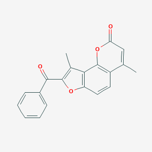 molecular formula C20H14O4 B420503 8-Benzoyl-4,9-dimethylfuro[2,3-h]chromen-2-one CAS No. 312941-12-1