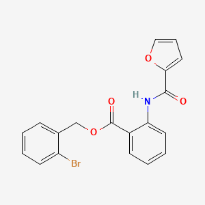 2-Bromobenzyl 2-[(2-furylcarbonyl)amino]benzoate