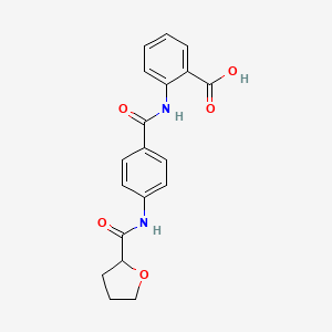 2-[({4-[(Tetrahydrofuran-2-ylcarbonyl)amino]phenyl}carbonyl)amino]benzoic acid