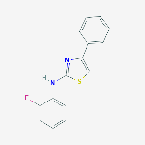 molecular formula C15H11FN2S B420506 N-(2-fluorophenyl)-4-phenyl-1,3-thiazol-2-amine 