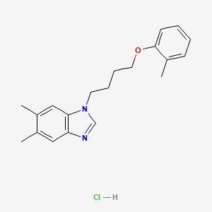 5,6-Dimethyl-1-[4-(2-methylphenoxy)butyl]benzimidazole;hydrochloride