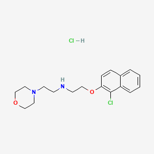 N-[2-(1-chloronaphthalen-2-yl)oxyethyl]-2-morpholin-4-ylethanamine;hydrochloride