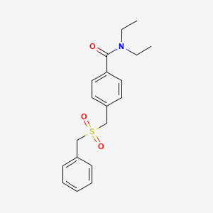 4-[(benzylsulfonyl)methyl]-N,N-diethylbenzamide