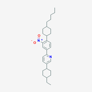 molecular formula C30H42N2O2 B420512 5-(4-Ethylcyclohexyl)-2-[3-nitro-4-(4-pentylcyclohexyl)phenyl]pyridine 
