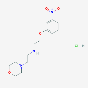 2-morpholin-4-yl-N-[2-(3-nitrophenoxy)ethyl]ethanamine;hydrochloride