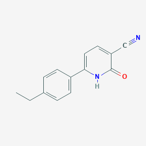 molecular formula C14H12N2O B420513 6-(4-Ethylphenyl)-2-oxo-1,2-dihydro-3-pyridinecarbonitrile 