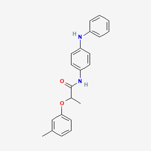 N-(4-anilinophenyl)-2-(3-methylphenoxy)propanamide