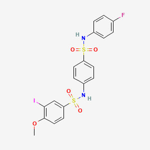 N-(4-{[(4-fluorophenyl)amino]sulfonyl}phenyl)-3-iodo-4-methoxybenzenesulfonamide