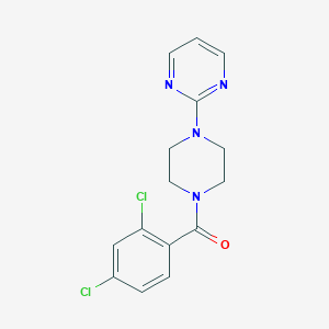 molecular formula C15H14Cl2N4O B420517 2-[4-(2,4-Dichlorobenzoyl)-1-piperazinyl]pyrimidine CAS No. 351329-53-8
