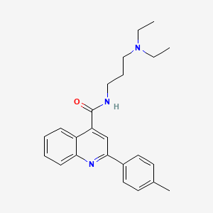 N~4~-[3-(Diethylamino)propyl]-2-(4-methylphenyl)-4-quinolinecarboxamide