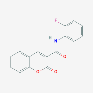 molecular formula C16H10FNO3 B420519 N-(2-fluorophenyl)-2-oxo-2H-chromene-3-carboxamide CAS No. 304887-35-2