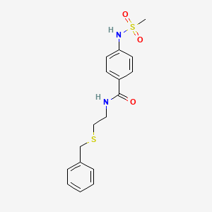 N-[2-(benzylthio)ethyl]-4-[(methylsulfonyl)amino]benzamide