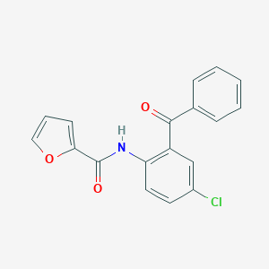 molecular formula C18H12ClNO3 B420521 N-(2-benzoyl-4-chlorophenyl)-2-furamide 