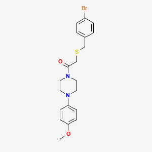 1-{[(4-bromobenzyl)thio]acetyl}-4-(4-methoxyphenyl)piperazine