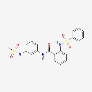 2-BENZENESULFONAMIDO-N-[3-(N-METHYLMETHANESULFONAMIDO)PHENYL]BENZAMIDE