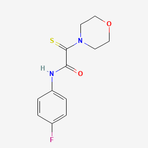 N-(4-fluorophenyl)-2-(4-morpholinyl)-2-thioxoacetamide