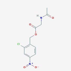 2-Chloro-4-nitrobenzyl 2-(acetylamino)acetate