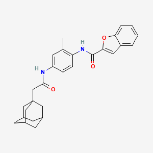 N-{4-[(1-adamantylacetyl)amino]-2-methylphenyl}-1-benzofuran-2-carboxamide