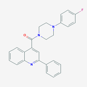 4-{[4-(4-Fluorophenyl)-1-piperazinyl]carbonyl}-2-phenylquinoline