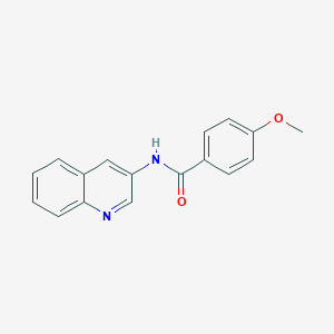 molecular formula C17H14N2O2 B420527 4-methoxy-N-(3-quinolinyl)benzamide 