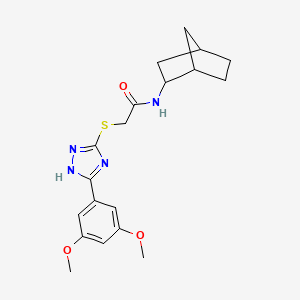 N-bicyclo[2.2.1]hept-2-yl-2-{[5-(3,5-dimethoxyphenyl)-4H-1,2,4-triazol-3-yl]thio}acetamide