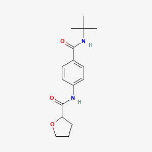 N-[4-(tert-butylcarbamoyl)phenyl]tetrahydrofuran-2-carboxamide