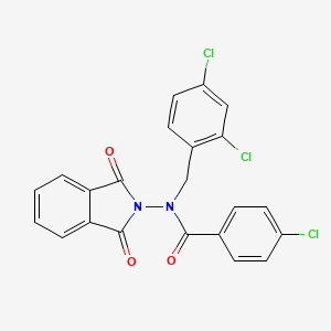 4-chloro-N-(2,4-dichlorobenzyl)-N-(1,3-dioxo-1,3-dihydro-2H-isoindol-2-yl)benzamide