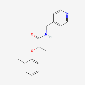 2-(2-methylphenoxy)-N-(4-pyridinylmethyl)propanamide