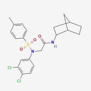 N~1~-bicyclo[2.2.1]hept-2-yl-N~2~-(3,4-dichlorophenyl)-N~2~-[(4-methylphenyl)sulfonyl]glycinamide