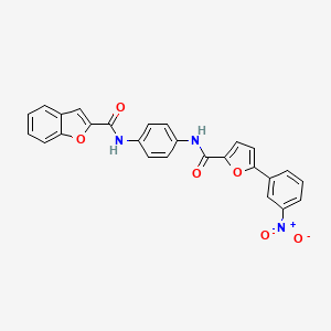 N-(4-{[5-(3-nitrophenyl)-2-furoyl]amino}phenyl)-1-benzofuran-2-carboxamide