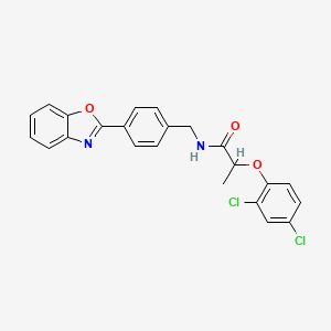 N-[4-(1,3-benzoxazol-2-yl)benzyl]-2-(2,4-dichlorophenoxy)propanamide