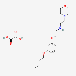 N-[2-(3-butoxyphenoxy)ethyl]-2-morpholin-4-ylethanamine;oxalic acid