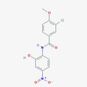 3-chloro-N-(2-hydroxy-4-nitrophenyl)-4-methoxybenzamide