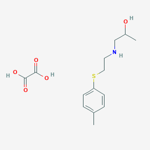 1-[2-(4-Methylphenyl)sulfanylethylamino]propan-2-ol;oxalic acid