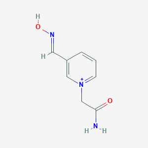 1-(2-amino-2-oxoethyl)-3-[(E)-(hydroxyimino)methyl]pyridinium