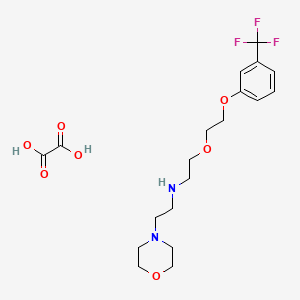 2-morpholin-4-yl-N-[2-[2-[3-(trifluoromethyl)phenoxy]ethoxy]ethyl]ethanamine;oxalic acid