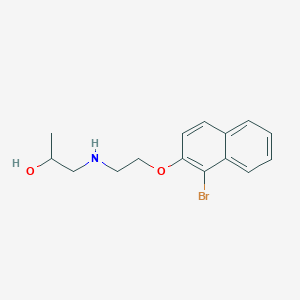 1-[2-(1-Bromonaphthalen-2-yl)oxyethylamino]propan-2-ol