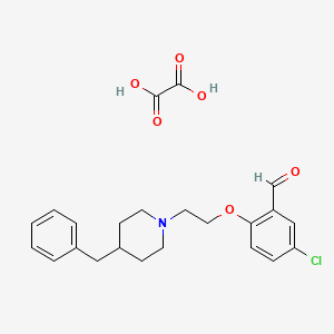 2-[2-(4-benzyl-1-piperidinyl)ethoxy]-5-chlorobenzaldehyde oxalate