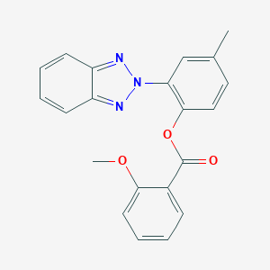molecular formula C21H17N3O3 B420538 2-(2H-1,2,3-benzotriazol-2-yl)-4-methylphenyl 2-methoxybenzoate CAS No. 305858-13-3