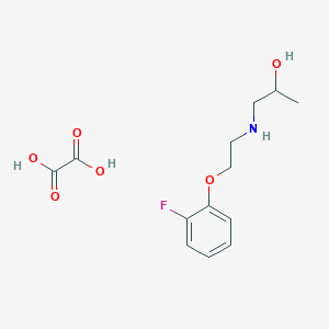 1-[2-(2-Fluorophenoxy)ethylamino]propan-2-ol;oxalic acid