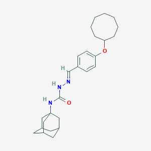 molecular formula C26H37N3O2 B420543 4-(cyclooctyloxy)benzaldehyde N-(1-adamantyl)semicarbazone 