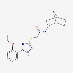 N-(2-bicyclo[2.2.1]heptanyl)-2-[[5-(2-ethoxyphenyl)-1H-1,2,4-triazol-3-yl]sulfanyl]acetamide