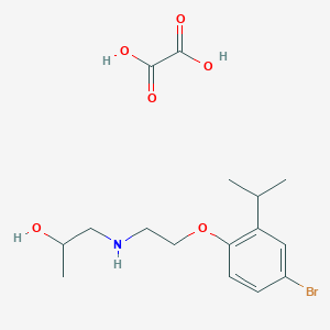 1-[2-(4-Bromo-2-propan-2-ylphenoxy)ethylamino]propan-2-ol;oxalic acid