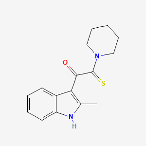 1-(2-methyl-1H-indol-3-yl)-2-(1-piperidinyl)-2-thioxoethanone