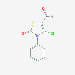 molecular formula C10H6ClNO2S B420544 4-Chloro-2-oxo-3-phenyl-2,3-dihydro-1,3-thiazole-5-carbaldehyde CAS No. 324060-92-6