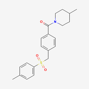 (4-{[(4-Methylphenyl)sulfonyl]methyl}phenyl)(4-methylpiperidino)methanone