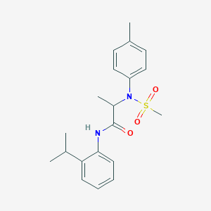 N~1~-(2-isopropylphenyl)-N~2~-(4-methylphenyl)-N~2~-(methylsulfonyl)alaninamide